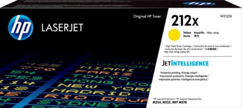 Оригинальный лазерный картридж Hewlett Packard 212X High Yield Yellow Original LaserJet Toner Cartridge W2122X