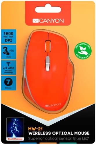 Беспроводная мышь CANYON CNS-CMSW21R фото 6 Беспроводная мышь CANYON CNS-CMSW21R фото 6