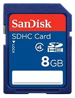 Карта памяти SDHC SanDisk 8ГБ SDSDB-008G-B35