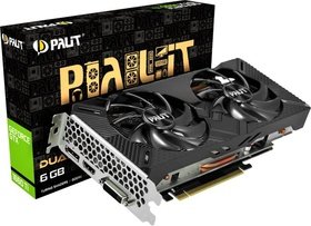  PCI-E Palit 6144Mb PA-GTX1660Ti DUAL 6G NE6166T018J9-1160C