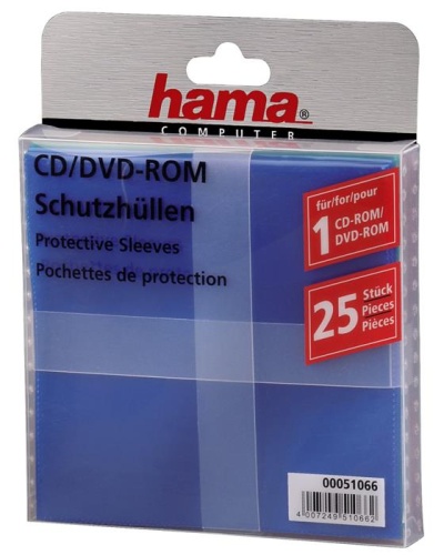 Конверты для CD/DVD Hama 51066 H-51066 Конверты для CD/DVD Hama 51066 H-51066