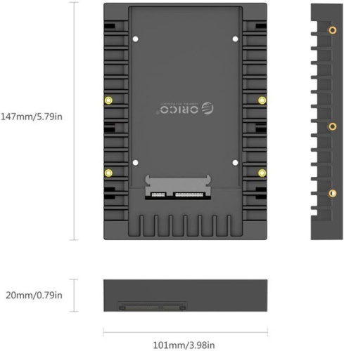 Салазки Orico 1125SS-BK (черный) фото 3 Салазки Orico 1125SS-BK (черный) фото 3