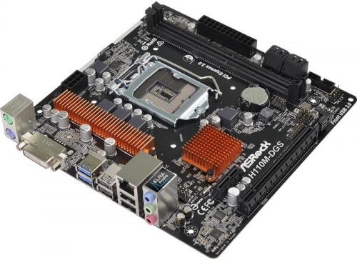 Мат. плата Socket1151 ASRock H110M-DGS R3.0 фото 2