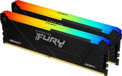 Модуль памяти DDR4 Kingston 2x32GB KF432C16BB2AK2/64 Fury Beast RGB RTL фото 2