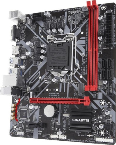 Мат. плата Socket1151v2 GIGABYTE B360M H фото 3