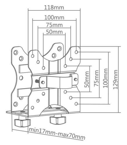 Подставка для системного блока ABC MOUNT MOUNT-04 black фото 3