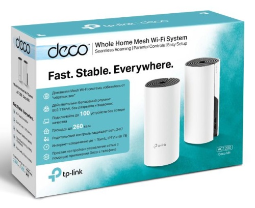 Роутер Wi-Fi TP-Link Deco M4 (2-PACK) DECO M4(2-PACK) фото 4