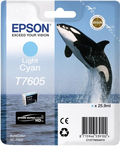 Оригинальный струйный картридж Epson T760540 Light Cyan C13T76054010