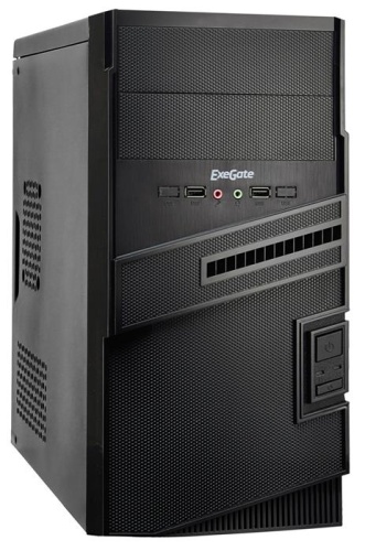 Корпус Minitower EXEGATE BA-112 Black EX268707RUS