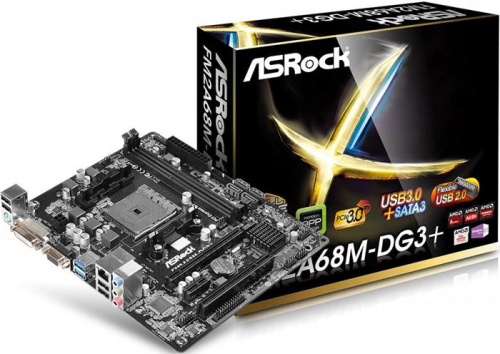 Мат. плата SocketFM2+ ASRock FM2A68M-DG3+ фото 5