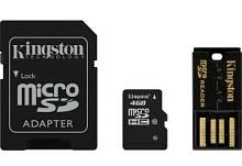 Карта памяти Micro SDHC Kingston 4ГБ MBLY4G2/4GB