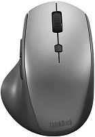 Беспроводная мышь Lenovo ThinkBook 600 Wireless Media Mouse (2400/1600/1000 DPI- Red optical sensor, 2.4GHz nano USB receiver, 1x AA battery - For Right-Handed) 4Y50V81591