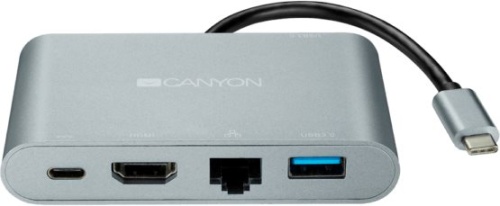 Разветвитель USB3.0 CANYON DS-4 Multiport Docking Station CNS-TDS04DG фото 2 Разветвитель USB3.0 CANYON DS-4 Multiport Docking Station CNS-TDS04DG фото 2