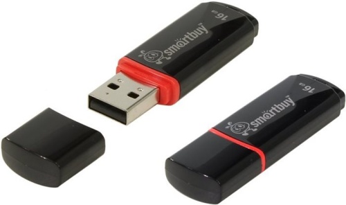 Накопитель USB flash Smart Buy 16Gb Crown Black USB 2.0 (SB16GBCRW-K)