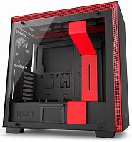 Корпус Miditower NZXT CA-H700W-BR H700i SMART MATTE BLACK/RED