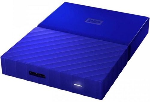 Внешний жесткий диск 2.5 Western Digital 2ТБ My Passport WDBLHR0020BBL-VB синий