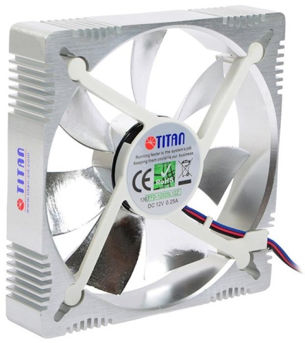 Вентилятор для корпуса TITAN Aluminum Frame Fan TFD-A12025L12Z(RB)