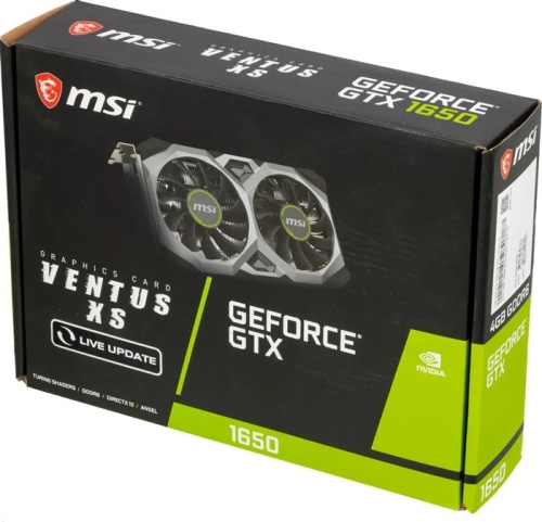 Видеокарта PCI-E MSI 4096Mb GTX 1650 D6 VENTUS XS V1 фото 6