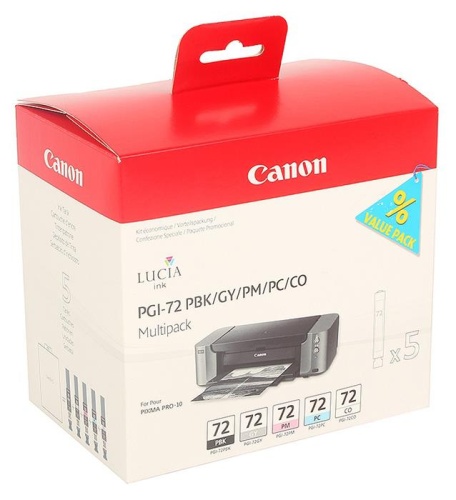 Набор струйных картриджей ориг. Canon PGI-72 PBK/GY/PM/PC/CO Multi Pack 6403B007