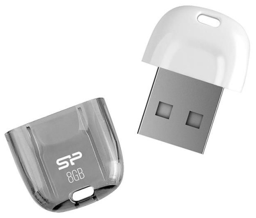 Накопитель USB flash Silicon Power 8ГБ Touch T09SP008GBUF2T09V1W черно-белый фото 2