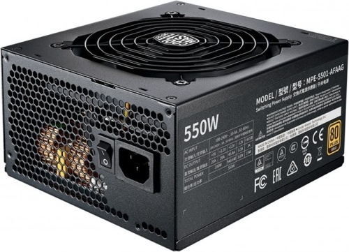 Блок питания Cooler Master 550W MWE Gold V2 FM MPE-5501-AFAAG-EU фото 2