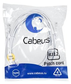 -  Cabeus PC-TEL-RJ12-10m