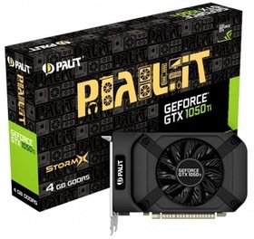  PCI-E Palit 4096 GeForce GTX 1050 Ti StormX NE5105T018G1-1070F