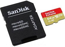 Карта памяти micro SDXC SanDisk 64GB UHS-3 W/A SDSQXA2-064G-GN6AA