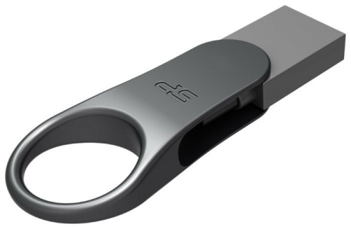 Накопитель USB flash Silicon Power 64Gb Mobile C80 Silver USB 3.0 (SP064GBUC3C80V1S) фото 2