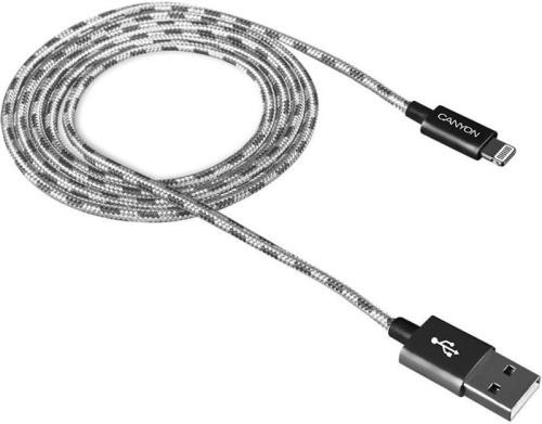 Переходник для Apple CANYON CFI-3 Lightning USB Cable CNE-CFI3DG Dark gray Переходник для Apple CANYON CFI-3 Lightning USB Cable CNE-CFI3DG Dark gray