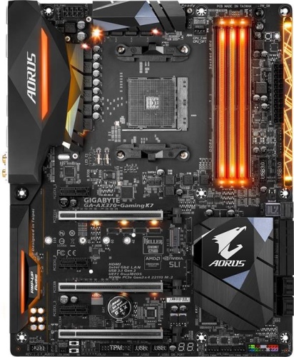 Мат. плата SocketAM4 GIGABYTE GA-AX370-Gaming K7