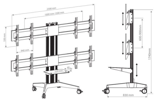 Подставка ARM MEDIA PT-STAND-16 black Подставка ARM MEDIA PT-STAND-16 black