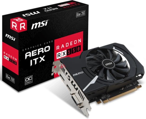 Видеокарта PCI-E MSI 2048Mb RX 550 AERO ITX 2G OC фото 5