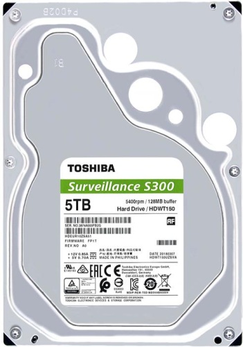 Жесткий диск SATA HDD Toshiba 5TB S300 HDWT150UZSVA Жесткий диск SATA HDD Toshiba 5TB S300 HDWT150UZSVA