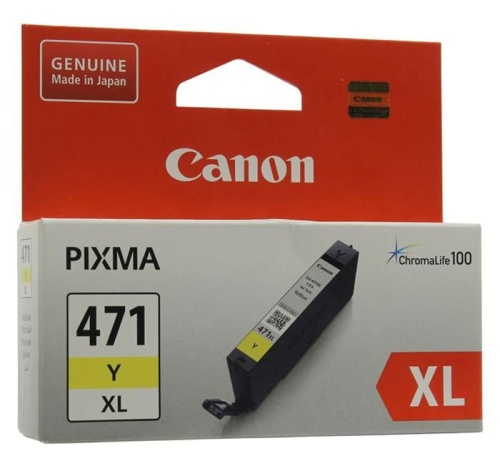 Оригинальный струйный картридж Canon CLI-471XLY желтый 0349C001