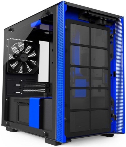 Корпус HTPC NZXT CA-H200W-BL H200i BLACK/BLUE фото 4