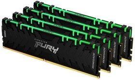   DDR4 Kingston 32Gb (4x8Gb KIT) Fury Renegade RGB (KF432C16RBAK4/32)