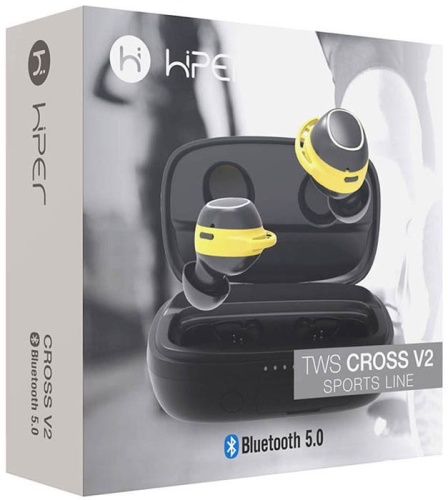 Наушники Hiper HTW-HDX9 TWS CROSS V2 черный фото 7