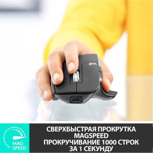 Мышь Logitech MX Master 3 черный 910-005704 фото 6