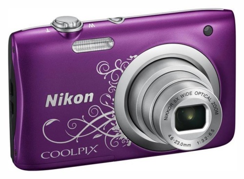 Цифровой фотоаппарат Nikon CoolPix A100 фиолетовый/рисунок VNA974E1 фото 2