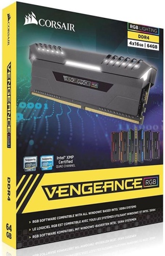 Модуль памяти DDR4 Corsair 4x16Gb CMR64GX4M4C3466C16 фото 3