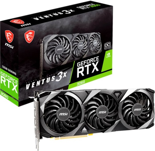 Видеокарта PCI-E MSI RTX 3060 VENTUS 3X 12G OC фото 5