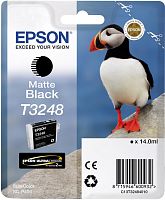 Оригинальный струйный картридж Epson T3248 C13T32484010 черный матовый