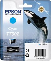 Оригинальный струйный картридж Epson T760240 SC-P600 Cyan C13T76024010