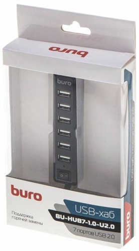 Разветвитель USB2.0 Buro BU-HUB7-1.0-U2.0 фото 5