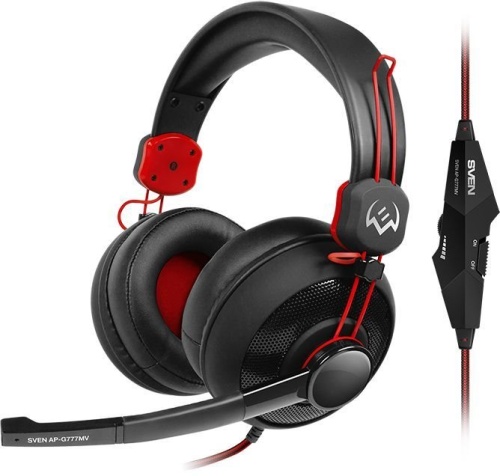 Гарнитура Sven AP-G777MV черный/красный SV-014209 Гарнитура Sven AP-G777MV черный/красный SV-014209