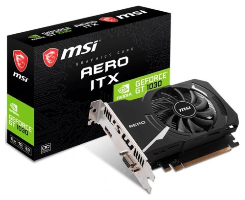 Видеокарта PCI-E MSI 2048Mb GT 1030 AERO ITX 2GD4 OCV1 фото 5