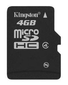   Micro SDHC Kingston 4 SDC4/4GBSP
