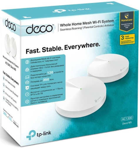 Бесшовный Mesh роутер TP-Link Deco M5 (DECO M5(2-PACK)) фото 4