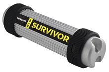 Накопитель USB flash Corsair 128Gb Survivor CMFSV3B-128GB серебристый/черный